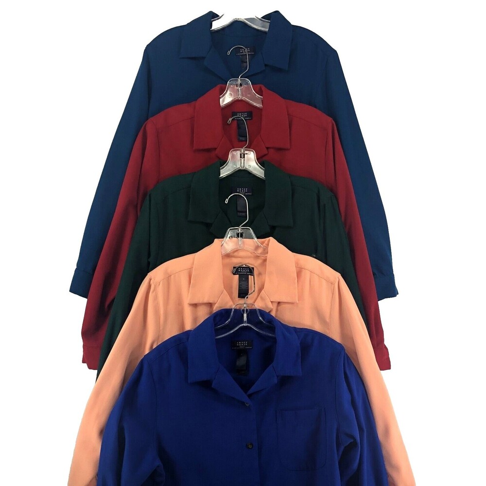 Crazy Horse Liz Claiborne Shirt Jacket Lot of 5 Size M Velour Normcore Career